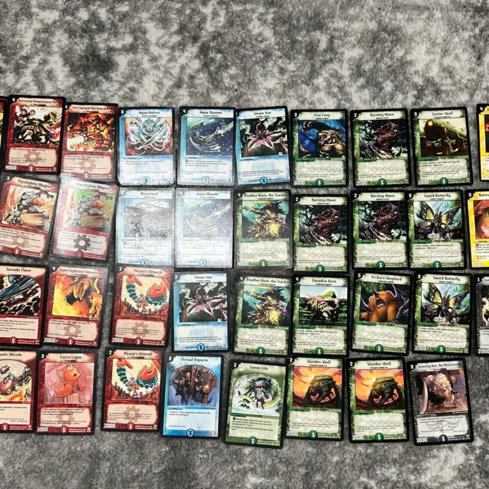 Lot Of 30+ Duel Masters TCG 2004 In Protective Sleeves